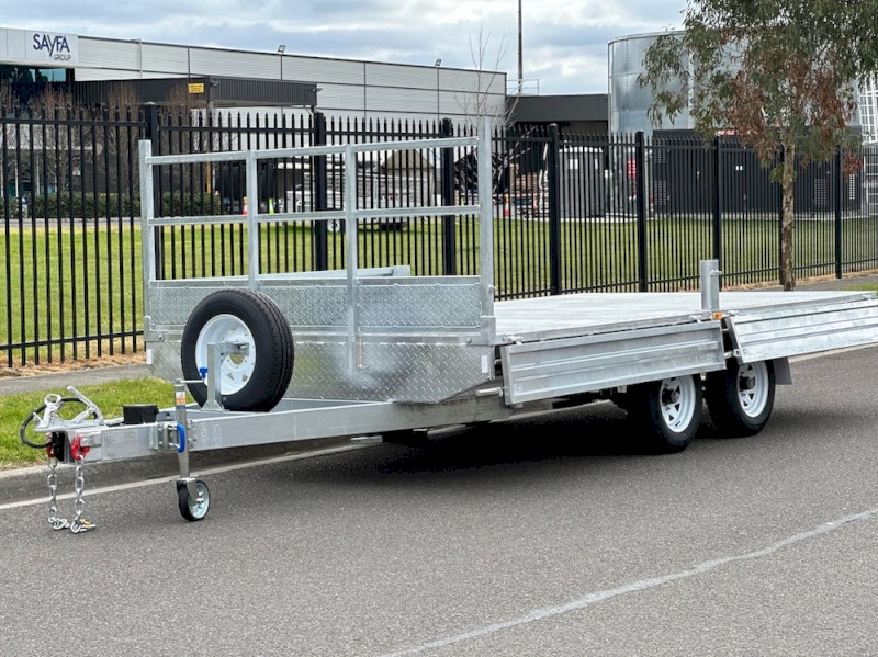 12x7 Flat Top Trailer Hot Dip Galvanised with Ramps 3.5t ATM