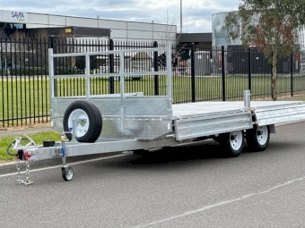 12x7 Flat Top Trailer Hot Dip Galvanised with Ramps 3.5t ATM