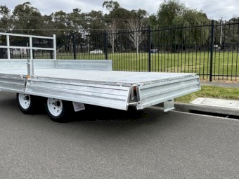 12x7 Flat Top Trailer Hot Dip Galvanised with Ramps 3.5t ATM
