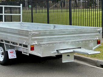 12x7 Flat Top Trailer Hot Dip Galvanised with Ramps 3.5t ATM