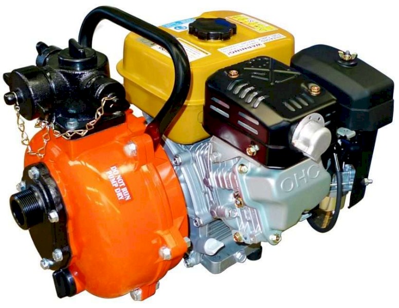 Crommelins Petrol 6HP Robin Subaru 1.5 Inch 60m Head Fire Fighting Pump Single Impeller
