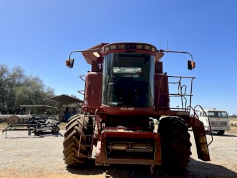 CASE 2388 & 30 ft 1010 font with trailer