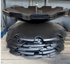 High Quality 28" x 8mm scalloped disc blade to suit Grizzly and Belmac