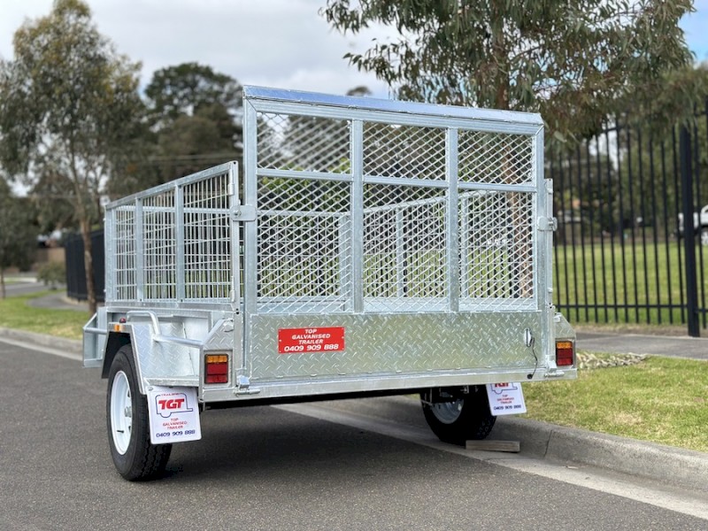 2023 7x5 Single Axle Galvanised Trailer with Ramp 750kg ATM