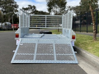2023 7x5 Single Axle Galvanised Trailer with Ramp 750kg ATM