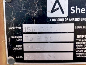 Sherwell 30.5MT Field Bin