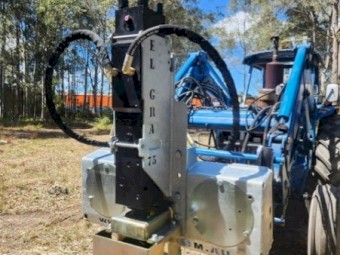 New El-Gra PDX 75 Cell Skid Steer Percussion Driver Attachment