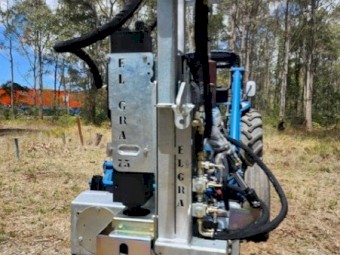 New El-Gra Series 90 75 Cell Hydraulic Percussion Post Driver