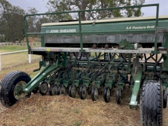 3.5 metre John Shearer Pasture Drill