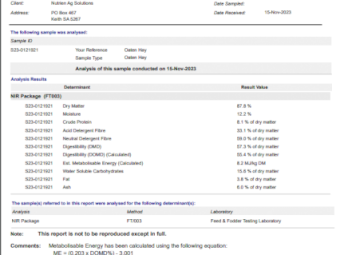 350mt Oaten Hay 8x4x3 Bales