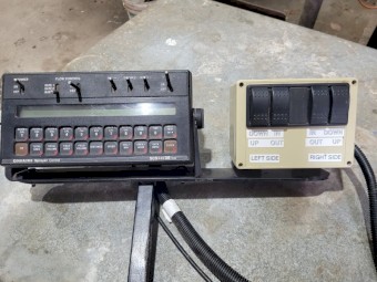 Goldacres Director 3000 litre multi-row air assisted fungicide spray unit.