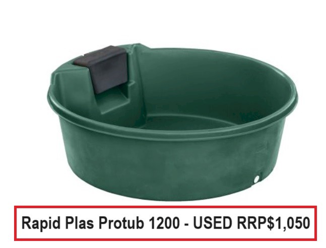 Rapid Plas Pro Tub 1200L 1930D x 670H Excellent Used Condition - pickup Tamworth RRP $1,050