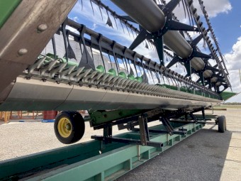 John Deere 630D Draper Header Front and Trailer