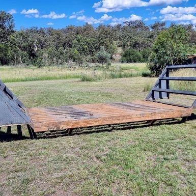 Cattle Grid Heavy Duty RHS Steel 35Tonne - suitable trucks & farm equipment - base 3.1m wide x 1.85m across