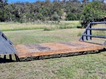 Cattle Grid Heavy Duty RHS Steel 35Tonne - suitable trucks & farm equipment - base 3.1m wide x 1.85m across