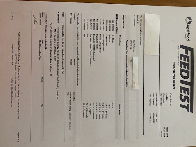 Clover / Ryegrass Hay