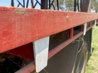 1962 Red Ford Thames Trader Table Top