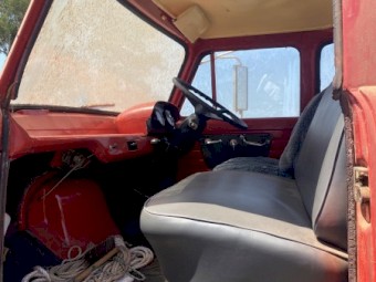 1962 Red Ford Thames Trader Table Top