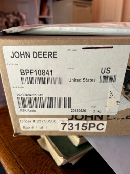 RTK Radio. BPF10841. Radio has not been out of the box  Box has never been opened. Product code 7315PC