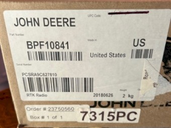 RTK Radio. BPF10841. Radio has not been out of the box  Box has never been opened. Product code 7315PC