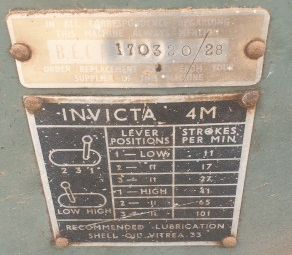 Elliott Invicta 4M Shaper Machine