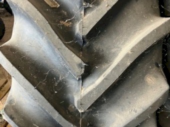 Goodyear 850/60R26CFO Rice Tyres and Rims x 2