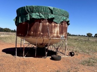 20 Tonne Round Bin with Hopper