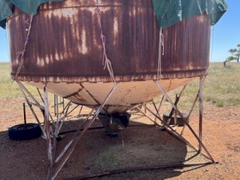 20 Tonne Round Bin with Hopper