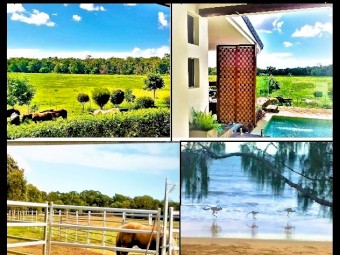 Dual living - 20 Acres - 600 metres to the Beach!