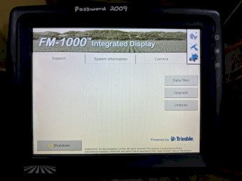 Trimble FM1000 guidance screen and 12-section switchbox