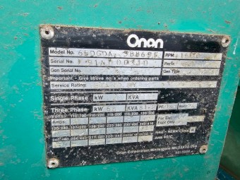 Onan 80kva Generator