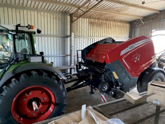 2021 Massey Ferguson 3130 Protec Round Baler Wrapper Combination