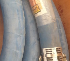 2 inch by 3 metre rubber hose assemblies