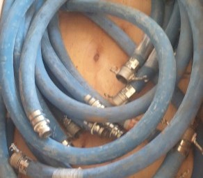 2 inch by 3 metre rubber hose assemblies