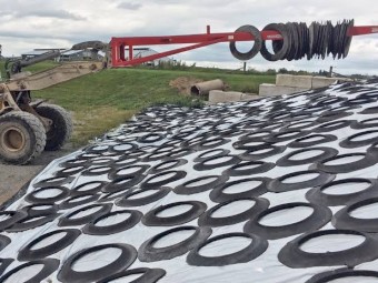 Heavy Silage Covers Tyre Sidewalls