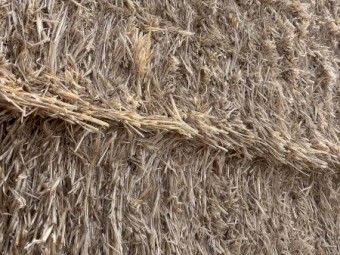 Barley straw includes the header trailings 