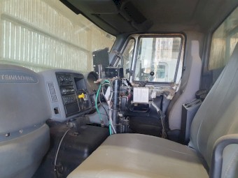 Roto Mix 920-18 Feed Mixer mounted on International Truck Right Hand Delivery