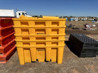5x Yellow Polymaster Bunded Pallets