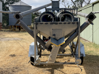 Seed Cleaner, DE Engineers 2 barrell cleaner