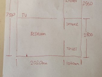 1 x Bedroom Workers Cabin.