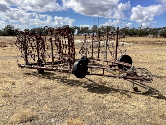 Harrow bar 13 leaf stumpjump harrows hyd lift manual fold