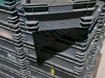 400 x Heavy Duty Plastic Storage Stackable Crate Container Nally 26 Litre 