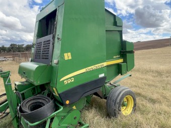  2008 John Deere 592 Round Hay Baler 
