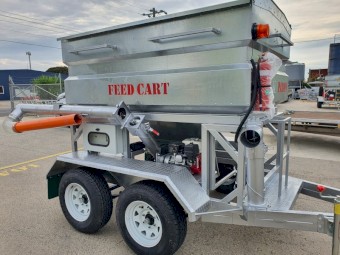 Paton Feedbaron Trailer - Feed Out Bin - Tadem Axle