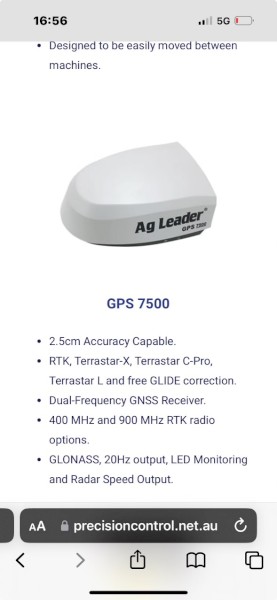 WANTED Ag Leader GPS 7500