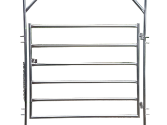 HORSE YARD GATE-IN-FRAME 32NB x 1.6mm ROUND PIPE RAILS (42mm OD)