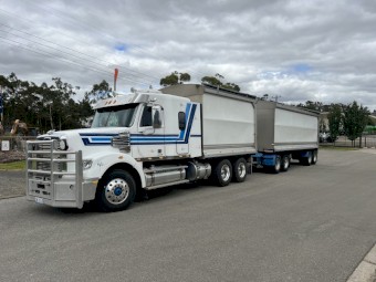 2013 Freightliner Coronado and 2008 Tefco Quad