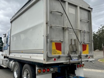 2013 Freightliner Coronado and 2008 Tefco Quad