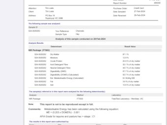 300mt Vetch Hay 8x4x3 Bales