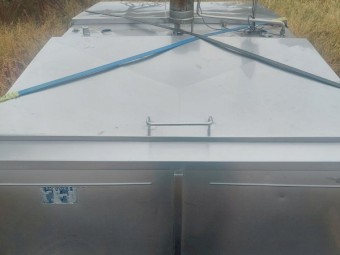 Stainless steel milk vat